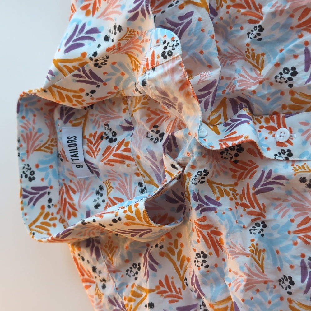 Colorful floral print dress shirt - Picture 3 of 5